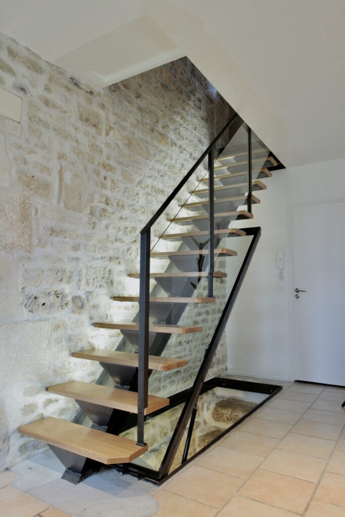 Escalier & trappe vitrée
